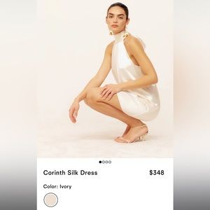 NWT Reformation Corinth Silk Dress